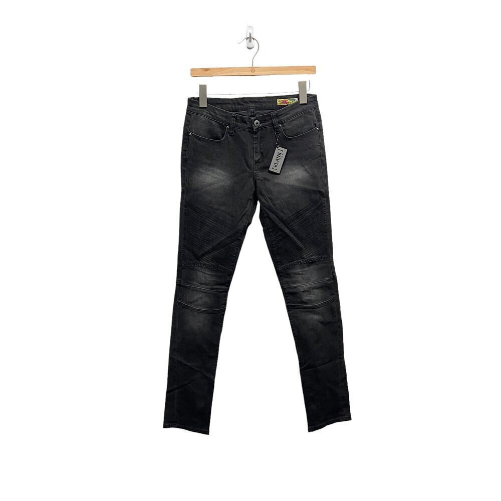 Blank NYC Denim Skinny Leg Ankle Zip‎ Jeans Black